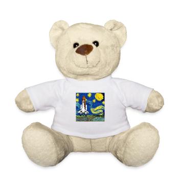 navette spatiale van gogh - Nounours - blanc - Devant