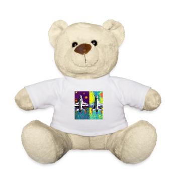 navette spatiale van gogh - Nounours - blanc - Devant