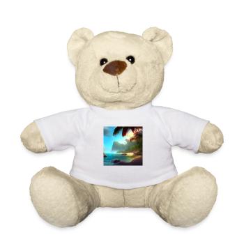 Tropical beach - Teddy Bear - white - Front