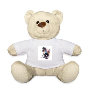 Fiery horse n°4 - Teddy Bear - white - Front