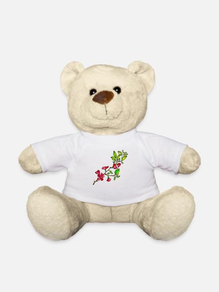 Fleur - Nounours - blanc