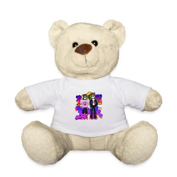 Fraîcheur japonaise dans le style 90's 80's couleur - Nounours - blanc - Devant