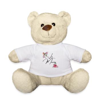 La mariée floral - Nounours - blanc - Devant