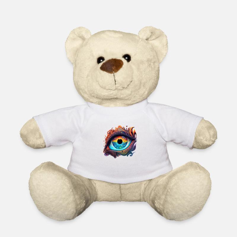 ŒIL TRIPPY - Nounours - blanc