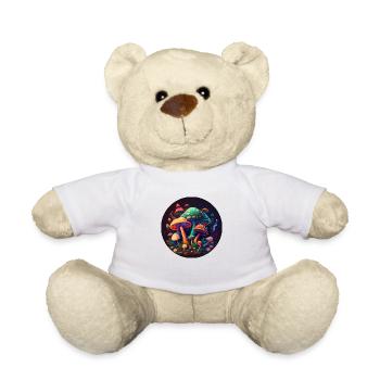 TRIPPY MUSHROOMS - Teddy Bear - white - Front