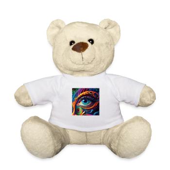TRIPPY EYE - Teddy Bear - white - Front