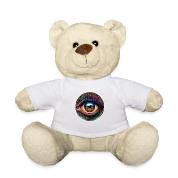 TRIPPY EYE - Teddy Bear - white - Front