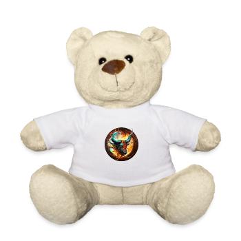 Legendary bull - Teddy Bear - white - Front