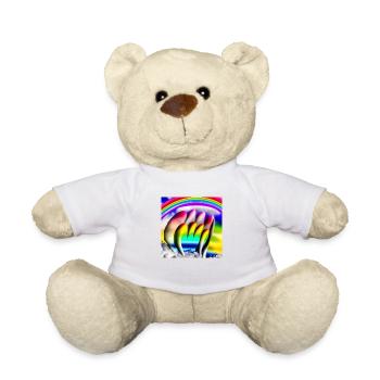 rainbow in sunny day - Teddy Bear - white - Front
