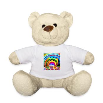 Arc-en-ciel pour les artistes - Nounours - blanc - Devant