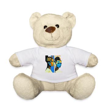 Klimt's Futuristic Vision - Teddy Bear - white - Front