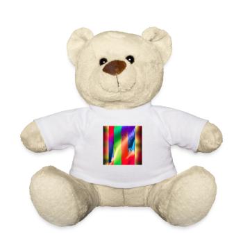 Verrückte vertikale Farben - Teddy - Weiß - Vorne