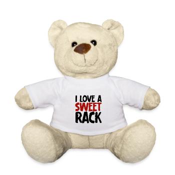 I Love A Sweet Rack - Teddy - Weiß - Vorne