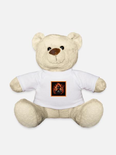 Flams Drummer - Teddy - Weiß