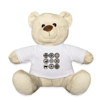Folklore africain - Nounours - blanc - Devant