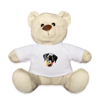 Doberman Doberman chiot chien Doberman dresseur - Nounours - blanc - Devant