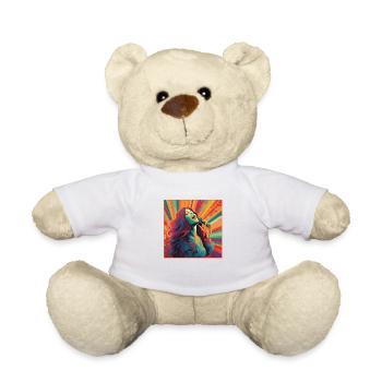 Sängerin Musik - Teddy - Weiß - Vorne