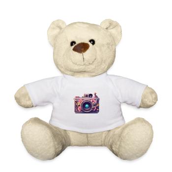 Photographer Funny Photographing Camera Photographers - Teddy Bear - white - Front