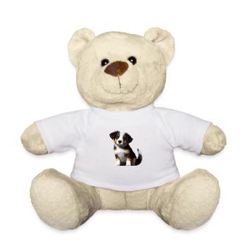 Australian Shepherd Dog Owner Puppy - Teddy Bear - white - Front