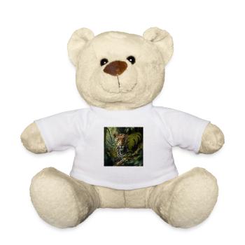 Leopard in nature - Teddy Bear - white - Front