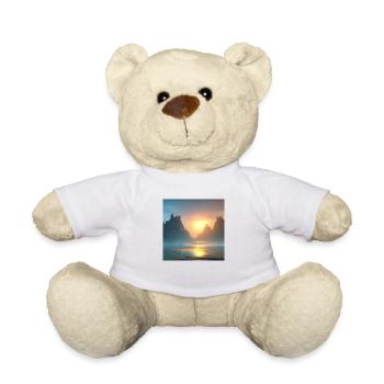 Sunset over the bay - Teddy Bear - white - Front