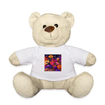 Amazing group of Magic desert flowers - Teddy Bear - white - Front