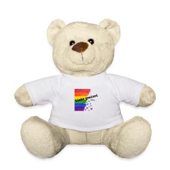 Liebe gewinnt immer Priede Regenbogen LGBTHerzen - Teddy - Weiß - Vorne
