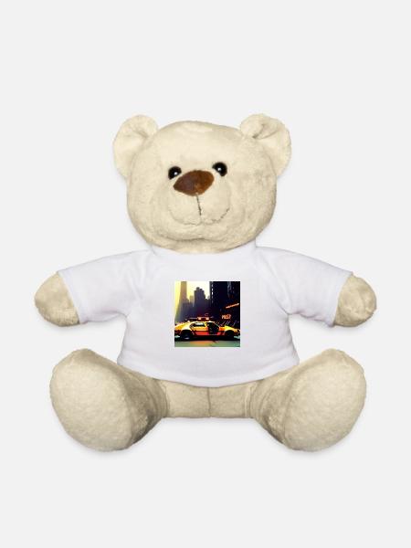 Cyberpunk Auto - Teddy Bear - white