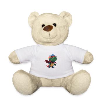 Dino - Teddy Bear - white - Front