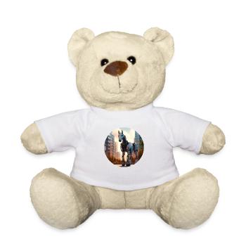 Robot horse - Teddy Bear - white - Front