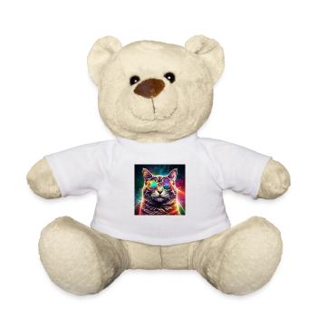 Kosmischer Katzenflair - Teddy - Weiß - Vorne