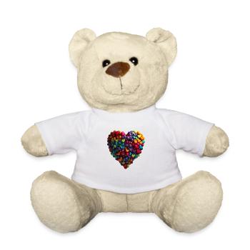 Declarations of love come in many forms - Teddy Bear - white - Front