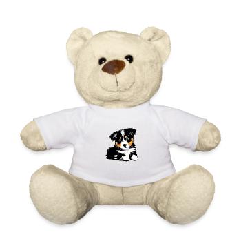 Propriétaire de chien chiot berger australien - Nounours - blanc - Devant