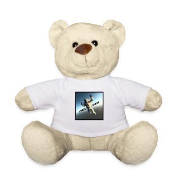 Astronaut I Need Space Lustig Funny - Teddy Bear - white - Front