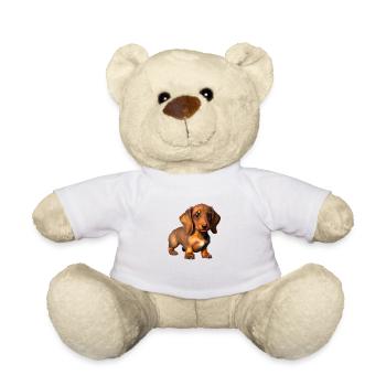Dog Dachshund Dog Owner Dog Dog Owner - Teddy Bear - white - Front
