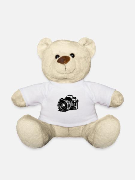 Fotograf Fotografieren Fotografie Kamera - Teddy - Weiß