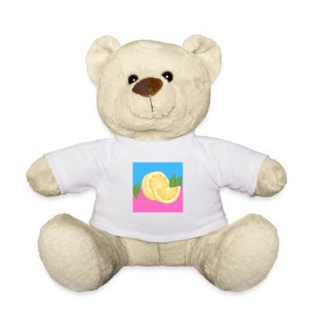 Citron rose et bleu - Nounours - blanc - Devant