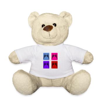 Ailes rétro - Nounours - blanc - Devant