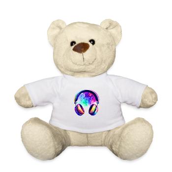Chanteur Écouter de la musique Chanter Musiciens Casque Chanter - Nounours - blanc - Devant