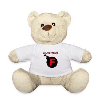 Anstößige Inhalte, F-Bombe - Teddy - Weiß - Vorne