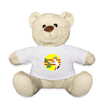 Vietnam Viet Bauern Reisfeld Flagge I Geschenk - Teddy - Weiß - Vorne