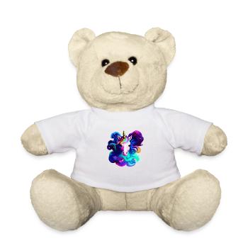 Einhorn Mädchen Einhörner Fabeltier Unicorn - Teddy - Weiß - Vorne