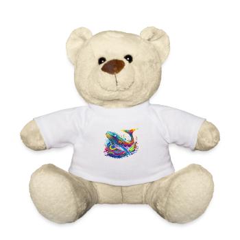Neon - Whale - Floating in Space - neg - Teddy - Weiß - Vorne