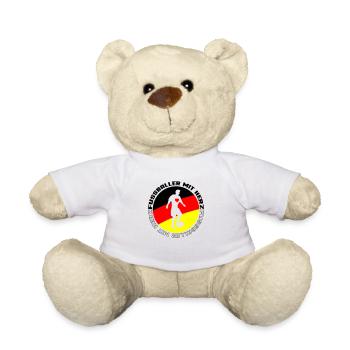 fussballer mit herz deutschland 3 - Teddy - Weiß - Vorne