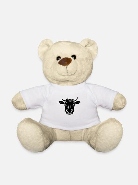 Kuh Kühe Rind Bauernhof Landwirtschaft - Teddy - Weiß