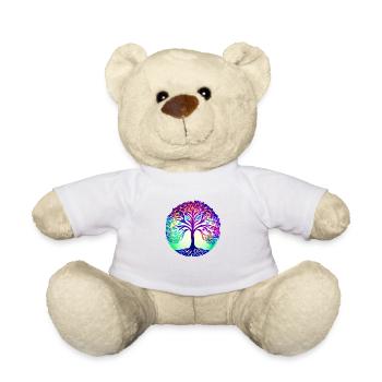 Tree of Life Meditation Tree of Life Yoga - Teddy Bear - white - Front