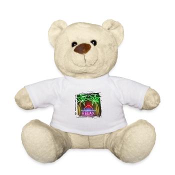 sommer strand strand retro meer neon licht eng - Teddy - Weiß - Vorne