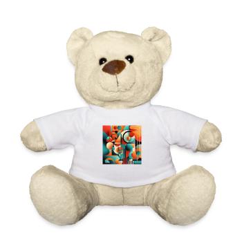 Abstrakte Kunstform - Teddy - Weiß - Vorne