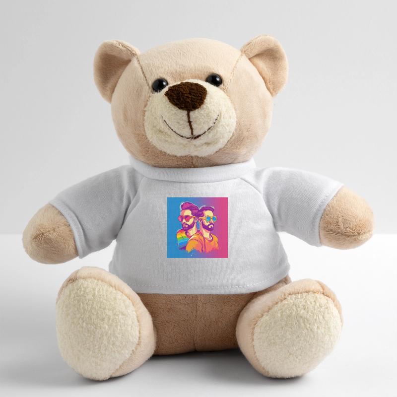 Fierté inclusive : deux hommes embrassent la diversité dans Nounours