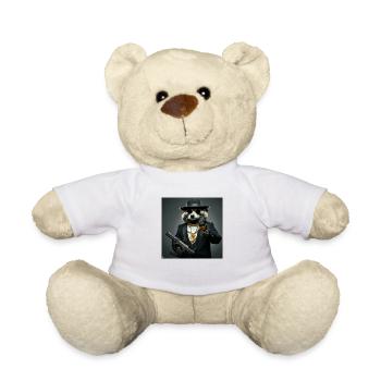 Gangster Waschbär - Teddy - Weiß - Vorne
